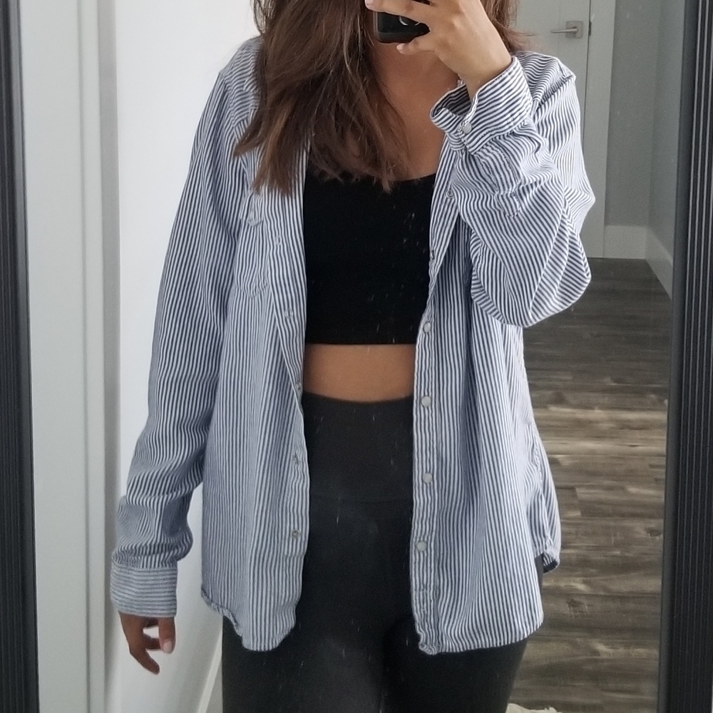 SOLD Garage Oversized Button-up